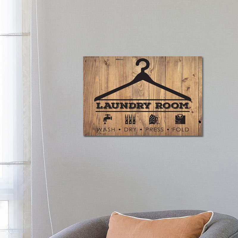 Laundry Natural III by Melody Hogan - Wrapped Canvas Print, 66.04 cm H x 45.72 cm W x 1.91 cm D