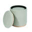Ensemble de 2 tabourets ronds avec rangement et 2 tabourets-531506938