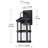 1-Light 14.58"H Matte Black Finish Outdoor Wall Lantern Sconce