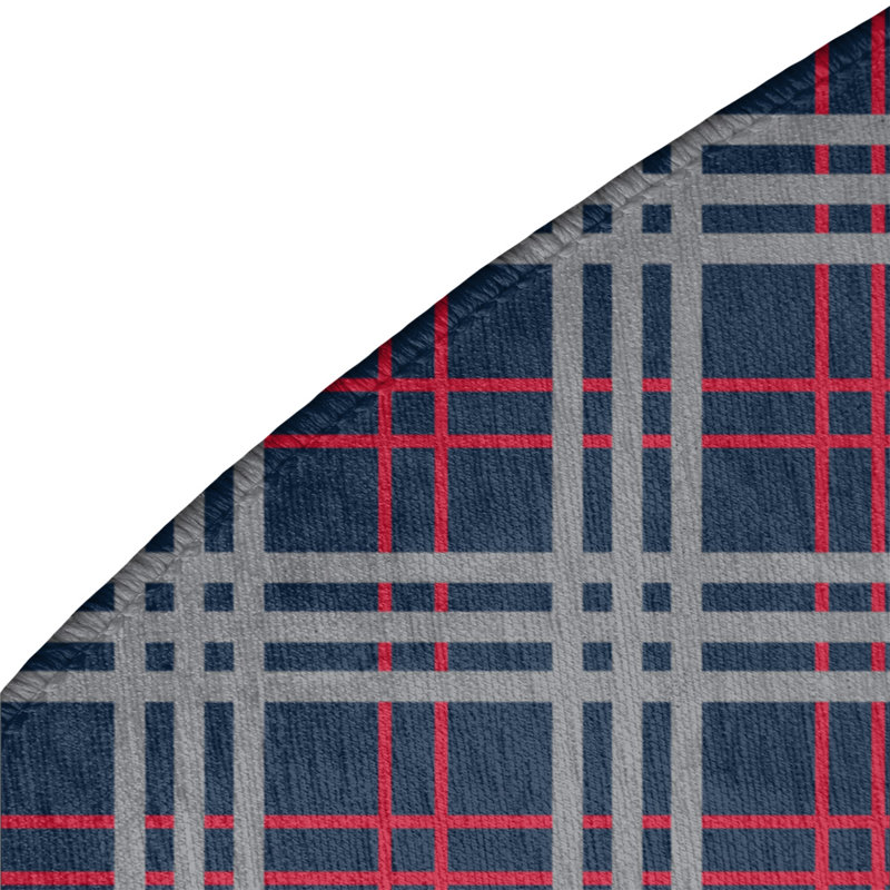 Plaid Indoor Rug, Round 5'