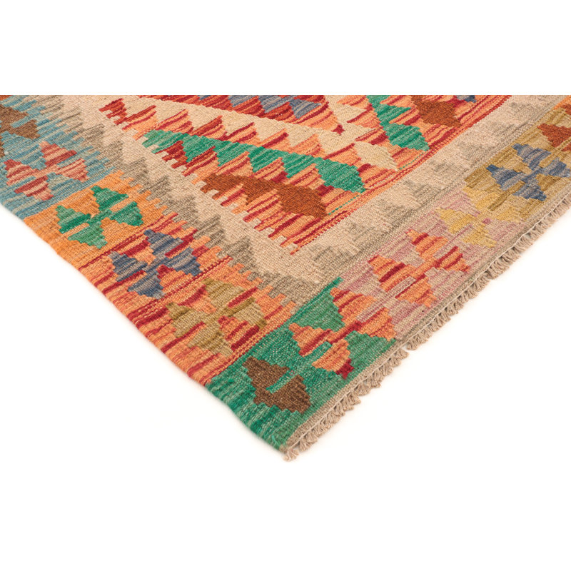 Geometric Wool Hand Woven 102cm X 155cm Area Rug