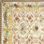 Hand-Knotted High-Quality Ivory and Green Area Rug