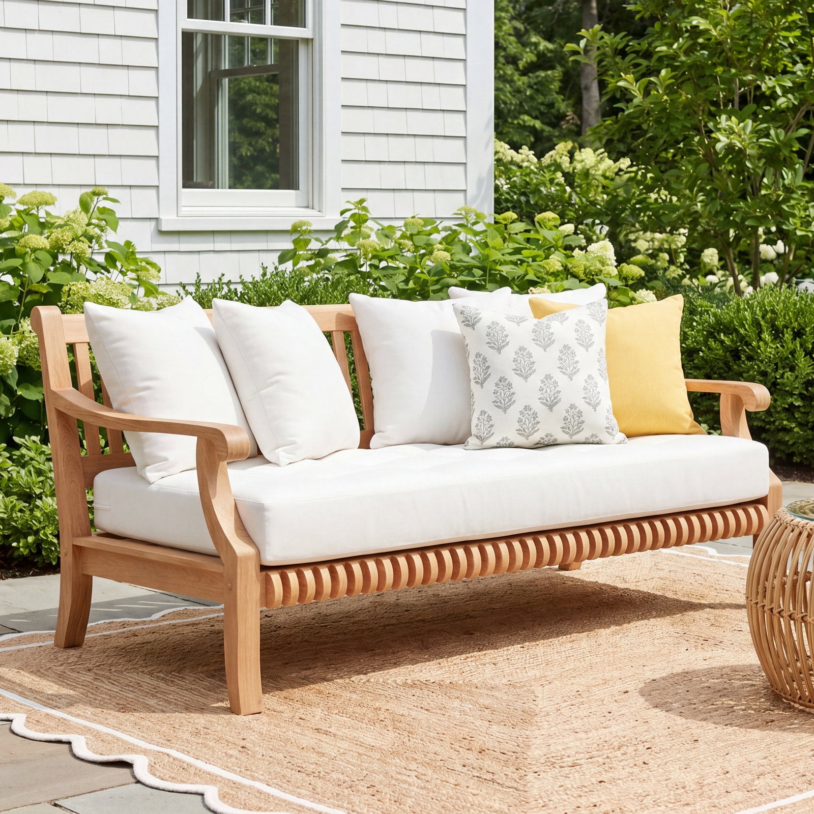 Leona 68" Teak Patio Daybed, null