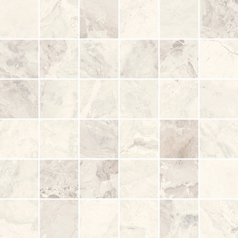Carreau de porcelaine Crystara 2X2, Ivoire ivoire