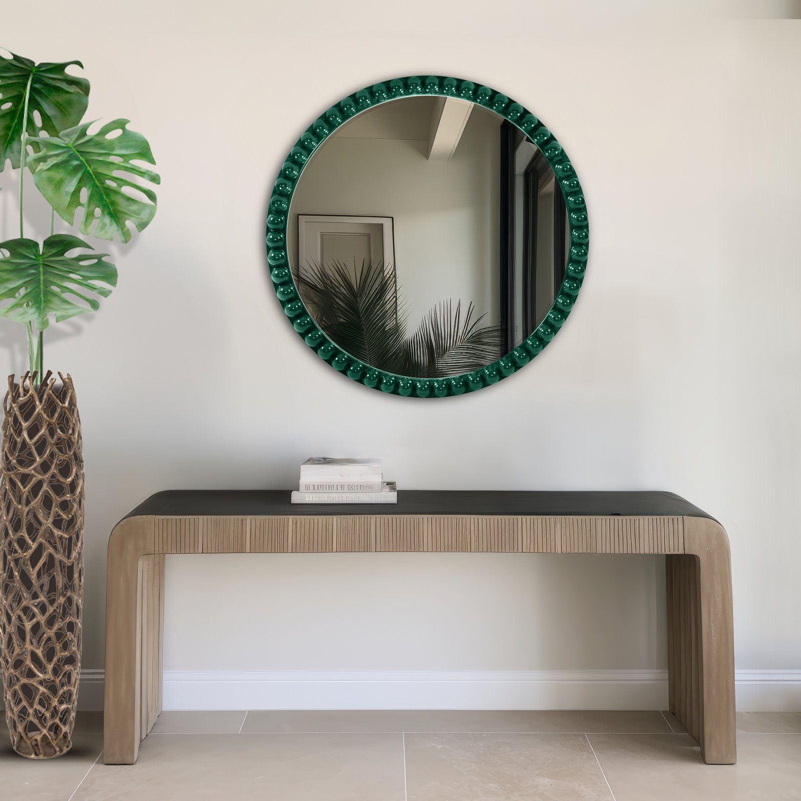 Darlene 30" Mirror, Hunter Green