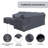 Direnzo 98" Wide Outdoor Conversation Set Group Seating Sectional Sofa Covers