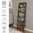 Lavish Home 16.25"L x 11.5"W x 50"H 5-Tier Ladder Style and Decorative Wooden Bookshelf (Walnut)-252689451