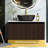Modern And Sleek Wall Mounted Floating Bathroom Vanity Cabinet With Top, Ceramic Basin, Copper Faucet, Double Open Doors, 3 Sizes-1137611886
