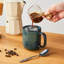 4 tasses vertes ombrées 4 pièces, 12 oz avec rebord surélevé incurvé, tasses à café modernes en grès-124941552-124941554
