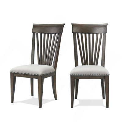 Ensemble de 2 chaises de salle à manger à garniture cloutée Grant