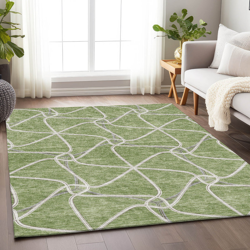 Tapis aloès de qualité supérieure lavable à la machine Prisco, Rectangle 10' x 14'