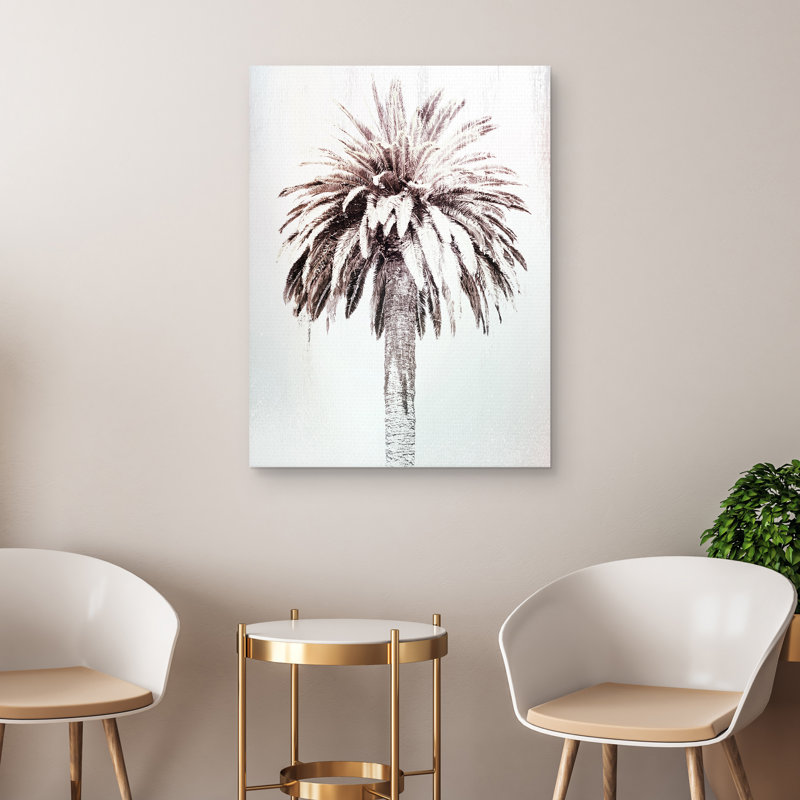 «Retro Palm Study», impression sur toile tendue