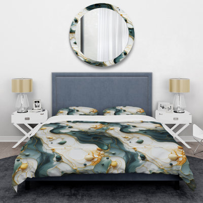 Urban Retreat Marble Pattern I Box Stitch Marble Duvet Cover