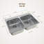 Cantrio KSS-522 31.25-Inch 18-Gauge Stainless Steel Drop-In Double Bowl Kitchen Sink -20982720