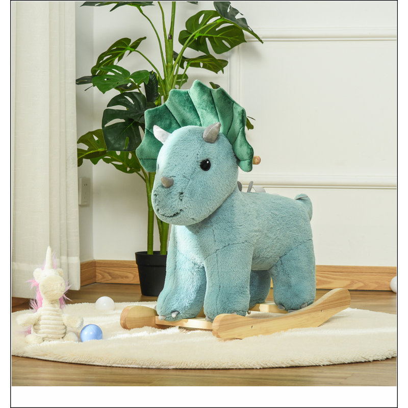 Cheval à bascule en peluche pour enfants avec sons réalistes pour enfant de 36 à 72 mois