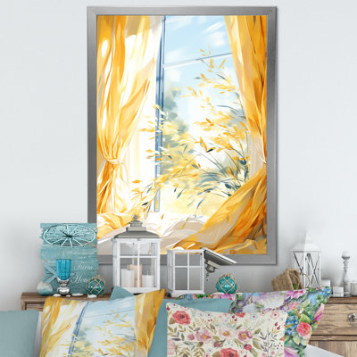 «Harvest Gaze Farm Windows II - Farmhouse Windows», art mural