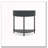 Console Table Half Moon Design End Table With 2 Storage Drawers And Bottom Shelf For Living Room, Bedroom, Study, Hallway-1679320351