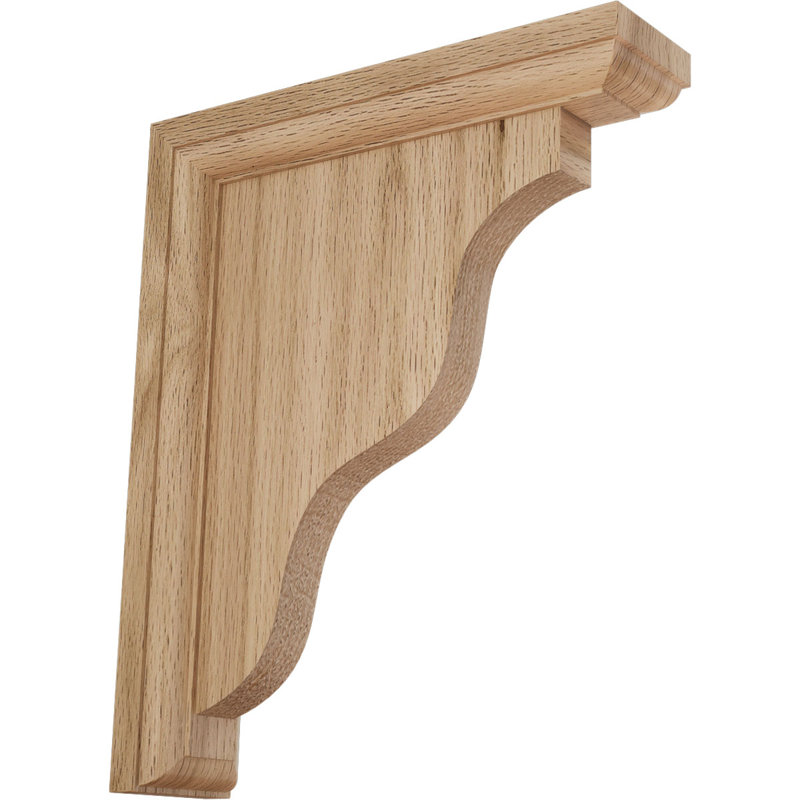 Support traditionnel Hamilton, Chêne rouge, H 11 po x l 2,25 po x P 9 po