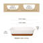 MALACASA Rectangle Stoneware Au Gratin Dish Bakeware
