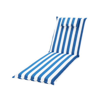  Coussin de chaise longue d'extérieur avec repose-tête, 79 x 25 x 3,2 pouces