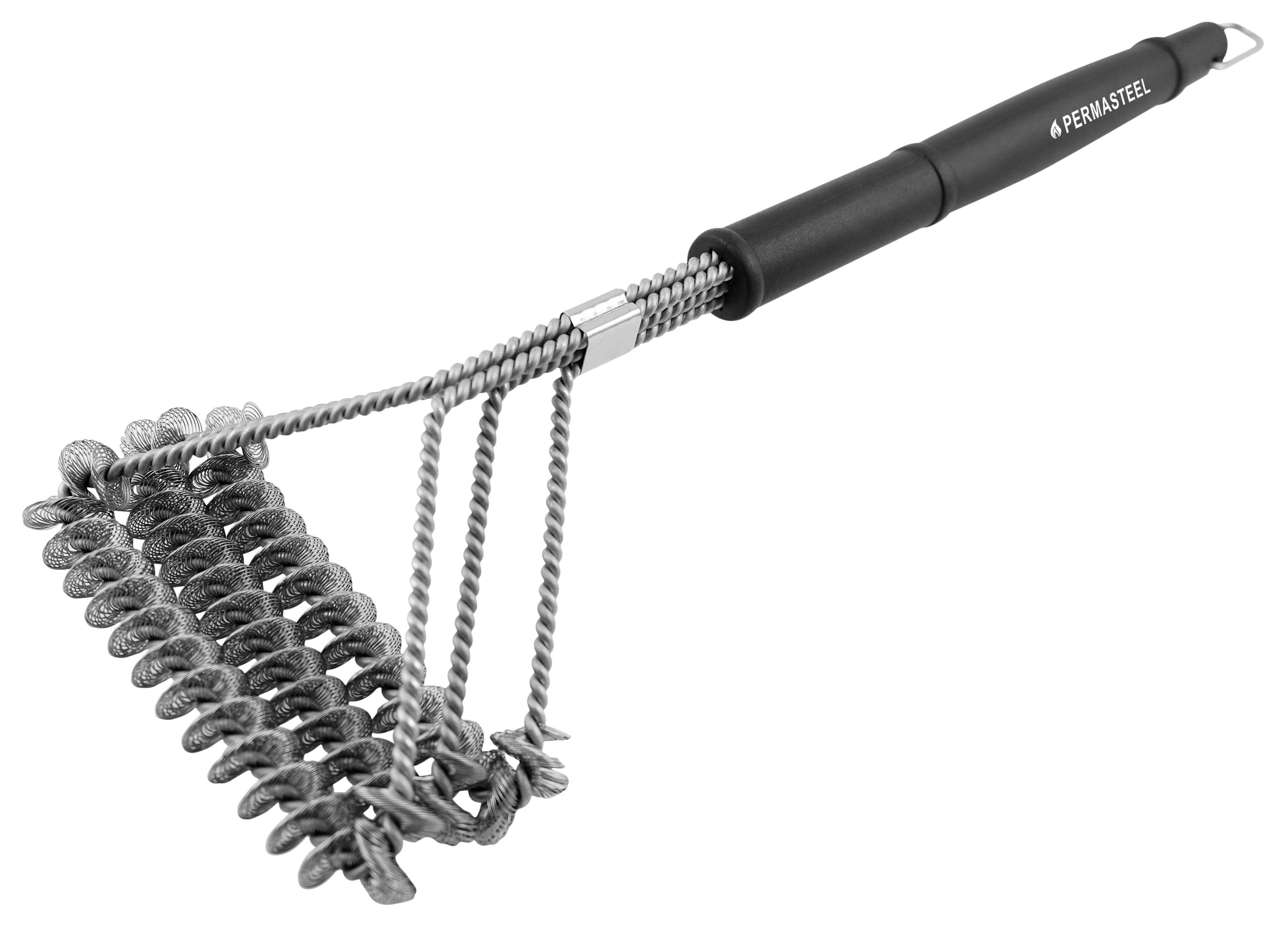 Permasteel Triple Head Stainless Steel BBQ Grill Cleaning Brush & Reviews