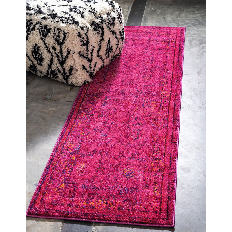 Nadene Washable Oriental Indoor Rug, Runner 2'7" x 10'