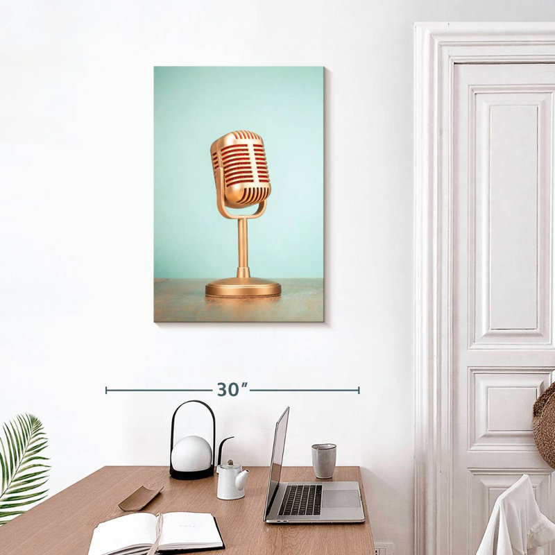 Microphone dynamique Abarca, H 30 po x l 20 po