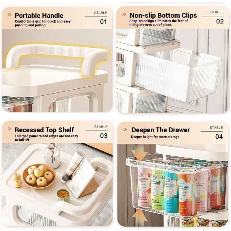 5 Drawer Storage Drawer