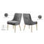 Chaise d'appoint rembourrée en velours Owen-32926667