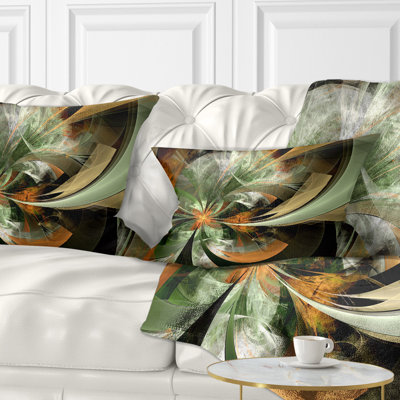 Coussin lombaire en fleur symétrique floral