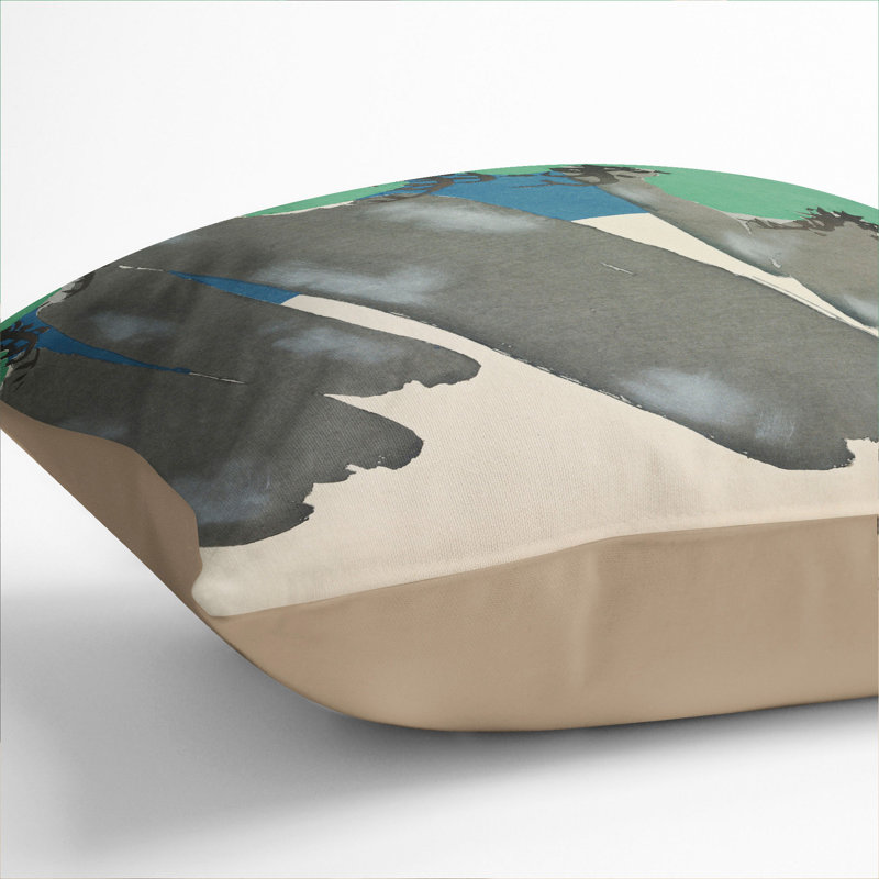 Trees Scatter Cushion with Filling, Stone, 55cm H x 55cm W x 20cm D