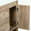 Meuble-lavabo de salle de bain avec portes à fermeture en douceur, tiroir et rangement ouvert