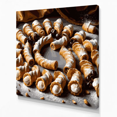Art mural sur toile, "Desserts cannoli"