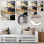 - Impression d'art mural abstrait en spirale en métal-99554990