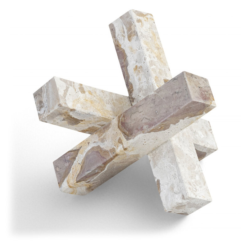 Stix Marble Decorative Object, Beige