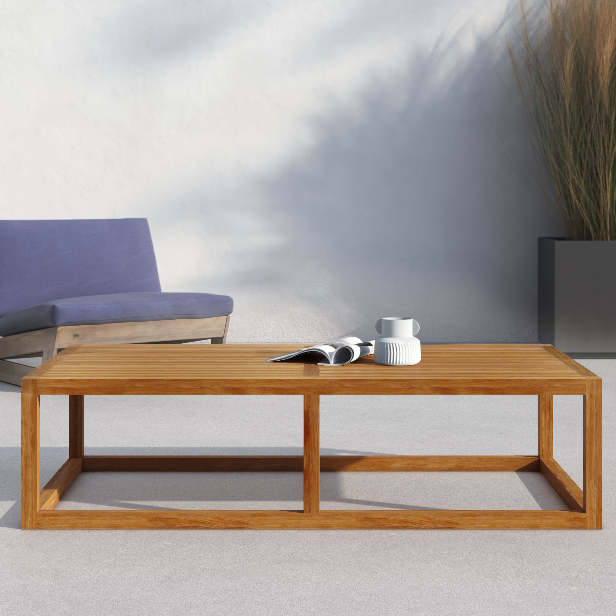 Newbury Outdoor Patio Premium Grade A Teak Wood Coffee Table