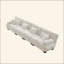Canapé modulaire 4 places à assise profonde et canapé modulaire, canapé en chenille Canapé rembourré confortable pour salon, appartement, studio, bureau, chenille-1525437262