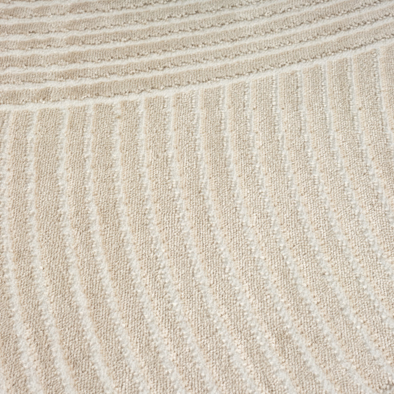 Abani Murtie NTL130B Beige Zen Reiki Circles Area rug, Rectangle 6' x 9'