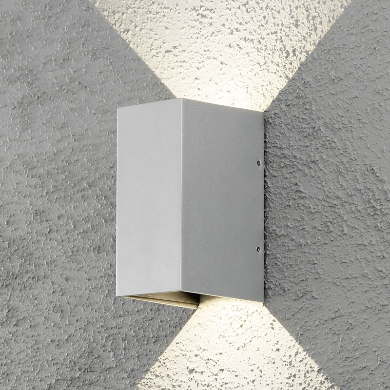 Modern Cremona 2 Adjustable LED Wall Light - IP54, 3000K Warm White, 600lm, Lacquered grey