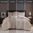 7 PCS Queen Comforter Set Beige-128367436