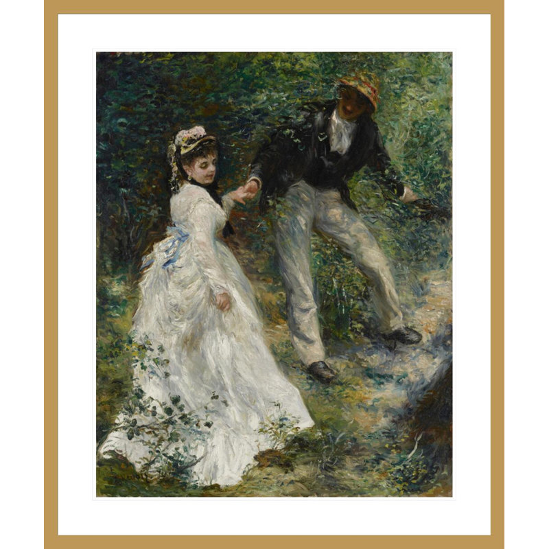«La Promenade» par Pierre-Auguste Renoir, impression giclée encadrée, H 39,94 po x l 33,5 po