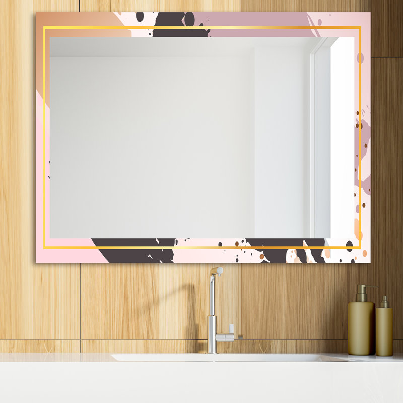 Miroir de salle de bain Playful Glam, H 29,5 po x l 39,4 po
