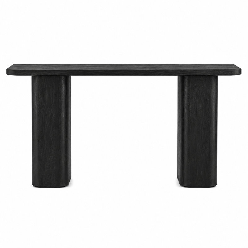 Console avec style Mid-Century moderne, Noir, Noir, Noir