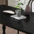 Black Free Form Solid Wood Dining Table-2075335856