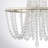 Celestine 3-Light Dimmable White Crystal Flush Mount Ceiling Light