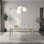 Myanni Pine Rectangular Solid Wood Top Dining Table