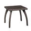 Table d'appoint de patio - Brun, ajoute une touche de style à l'extérieur, couleur pour l'extérieur