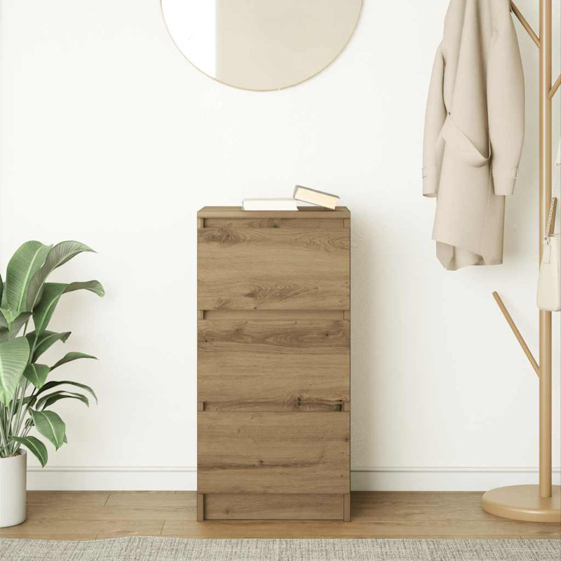 Sideboard 37.5X35x76 Cm Engineered Wood, Artisan Oak