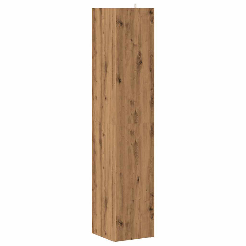 Amasya 33cm W Bookcase, (4 shelves) 165cm H x 33cm W x 33cm D, Artisan oak