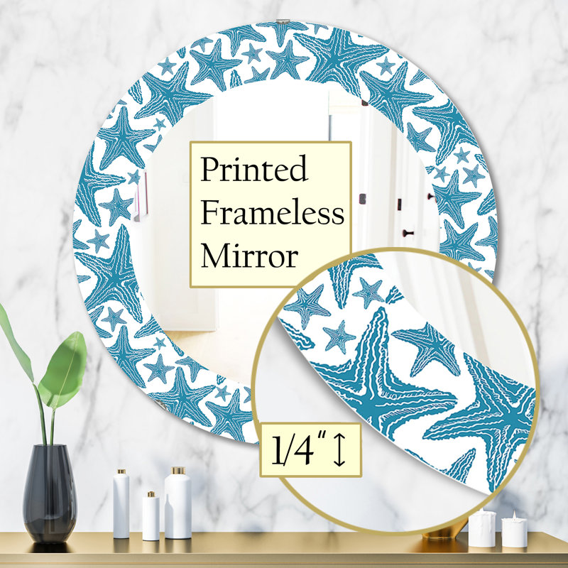 Miroir d'appoint Costal Creatures 4, H 31,5 po x l po